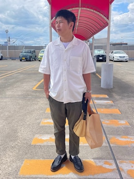 「THE NORTH FACE（ザノースフェイス）のTHE NORTH FACE / ザ ノースフェイス TREK LIGHT パンツ（その他パンツ、グリーン系）」を使った、だか村さん（メンズ・169cm）の夏コーディネート