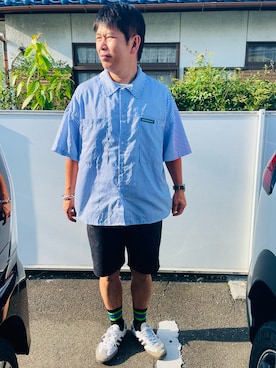 「ARULE（アルール）のアイテム」を使った、だか村さん（メンズ・169cm）の夏コーディネート