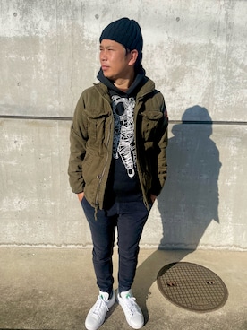 だか村さん（メンズ・169cm）の冬コーディネート