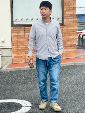 「アイテム（その他シューズ）」を使った、だか村さん（メンズ・169cm）の秋コーディネート