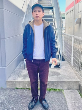 「POLO（ポロ）のアイテム」を使った、だか村さん（メンズ・169cm）の冬コーディネート