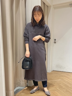 「パーカーワンピース」｜REINAさん（レディース・162cm）の秋コーディネート
