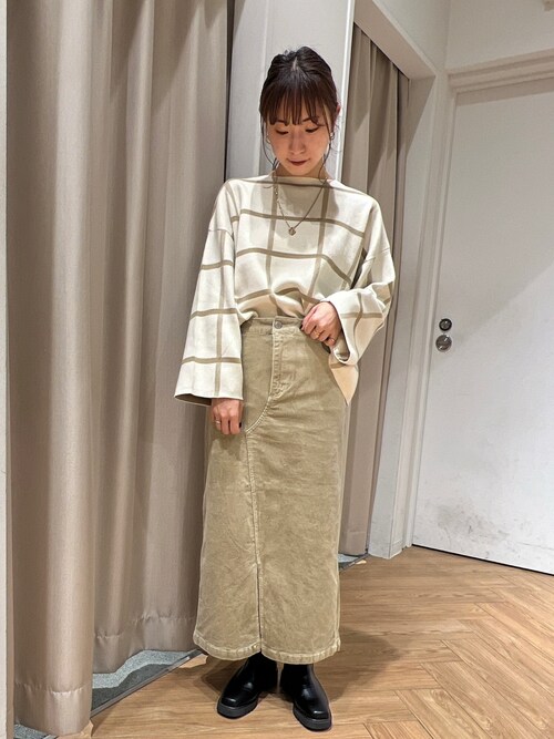 タグ付き 別注 24ss HOKKOH×LIBERTY　細コールスカート タグ付き 別注 24ss HOKKOH×LIBERTY 細コールスカート