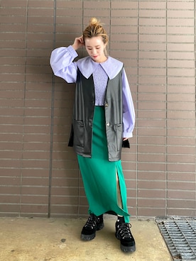 「アイテム（レッグウェア）」を使った、i_am_otomeさん（レディース・153cm）の春コーディネート