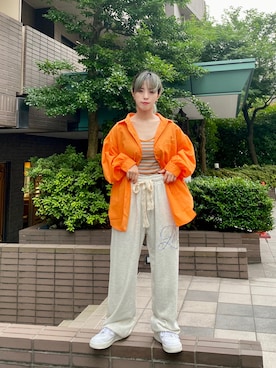 「SPINNS(スピンズ)のアイテム(キャミソール)」を使った、i_am_otomeさん(レディース・153cm)の夏コーディネート