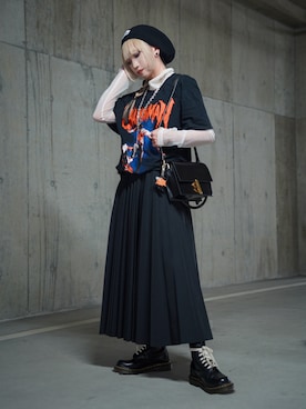 「アイテム（帽子）」を使った、MISUZUさん（レディース・150cm）の秋コーディネート
