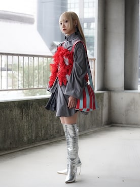 「アイテム（キャミソール）」を使った、MISUZUさん（レディース・150cm）の冬コーディネート