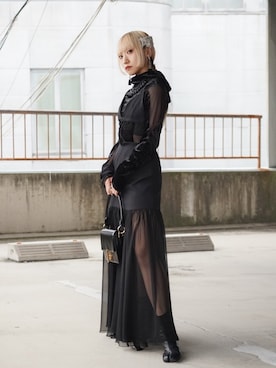 「Sacai（サカイ）のアイテム」を使った、MISUZUさん（レディース・150cm）の冬コーディネート