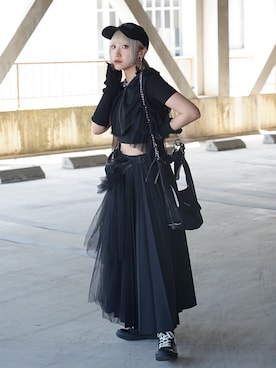 JUNYA WATANABE COMME des GARCONSのスカートを使った人気ファッション