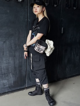 「アイテム（サングラス）」を使った、MISUZUさん（レディース・150cm）の夏コーディネート