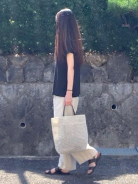「アイテム（サンダル）」を使った、tocoさん（レディース・168cm）の夏コーディネート