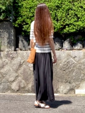 「COMME CA ISM（コムサイズム）のアイテム」を使った、tocoさん（レディース・168cm）の夏コーディネート