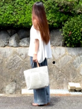 「Java（ジャバ）のアイテム（パンツ）」を使った、tocoさん（レディース・168cm）の夏コーディネート