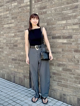 「アイテム（キャミソール）」を使った、uyuさん（レディース・161cm）の夏コーディネート