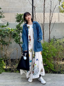 「caban（キャバン）のアイテム」を使った、uyuさん（レディース・161cm）の春コーディネート