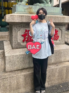 「BTS」｜💚M💜she/themさん（レディース・170cm）の夏コーディネート