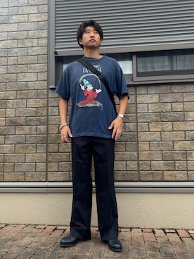「アイテム（ドレスシューズ、ブルー系）」を使った、jyunichiさん（メンズ・177cm）の夏コーディネート