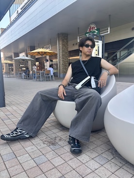 「BATONER（バトナー）のアイテム」を使った、jyunichiさん（メンズ・177cm）の夏コーディネート