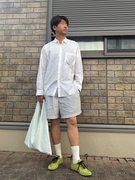 「PRADA（プラダ）のアイテム」を使った、jyunichiさん（メンズ・177cm）の夏コーディネート