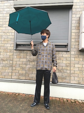 「長袖シャツ」｜jyunichiさん（メンズ・177cm・20代）の夏コーディネート