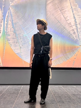 「アイテム（帽子）」を使った、jyunichiさん（メンズ・177cm・30代）の夏コーディネート