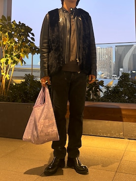 「Barbour（バブアー）のアイテム」を使った、jyunichiさん（メンズ・177cm）の冬コーディネート