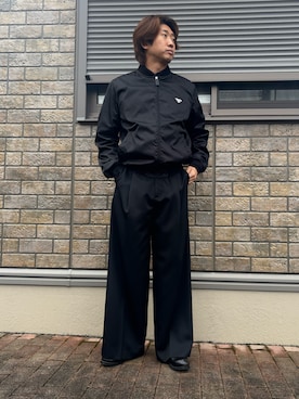 「PRADA（プラダ）のアイテム」を使った、jyunichiさん（メンズ・177cm）の冬コーディネート