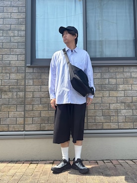 「COMOLI（コモリ）のアイテム」を使った、jyunichiさん（メンズ・177cm）の春コーディネート