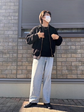 「COMOLI（コモリ）のアイテム（トップス）」を使った、jyunichiさん（メンズ・177cm）の春コーディネート