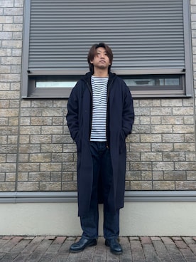 「COMOLI（コモリ）のアイテム」を使った、jyunichiさん（メンズ・177cm）の冬コーディネート