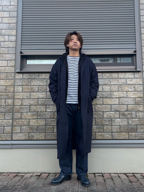 チェスターコートを使った「HYKE」のメンズ人気ファッション