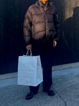 「COMOLI（コモリ）のアイテム」を使った、jyunichiさん（メンズ・177cm）の冬コーディネート