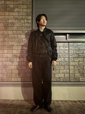 「COMOLI（コモリ）のアイテム」を使った、jyunichiさん（メンズ・177cm）の冬コーディネート