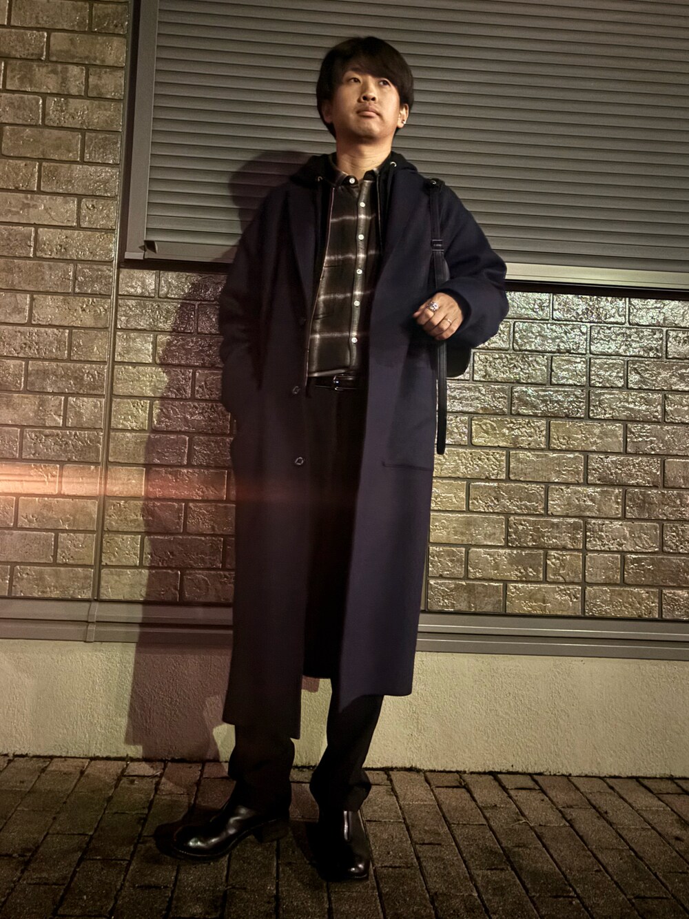 HYKE 黒 チェスターコート 1737798814.jpg