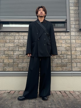 「アイテム（テーラードジャケット）」を使った、jyunichiさん（メンズ・177cm）の秋コーディネート