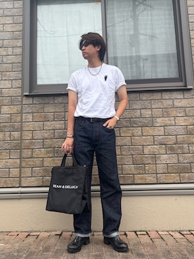 「GUIDI（グイディ）のGUIDI / グイディ：PL1 FRONT ZIP BOOTS HORSE FULL GRAIN：PL1-HORSE[RIP]（ブーツ、ブラック系）」を使った、jyunichiさん（メンズ・177cm）の夏コーディネート