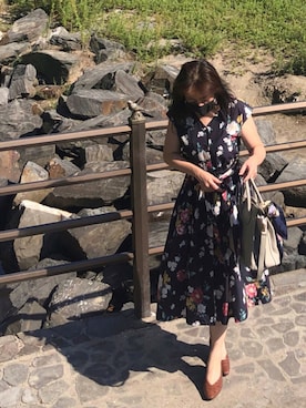 「海」｜「アイテム（パンプス）」を使った、Jolieさん（レディース・158cm）の秋コーディネート