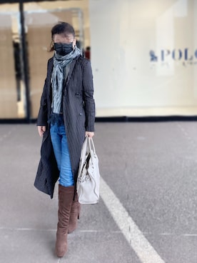 「RESEXXY（リゼクシー）のアイテム（ジャケット/アウター）」を使った、Jolieさん（レディース・160cm）の冬コーディネート