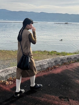「勝田里奈」｜「アイテム（ワンピース/ドレス）」を使った、りょーつさん（レディース・149cm）の秋コーディネート