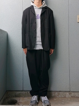 「990v3」｜「アイテム（ジャケット/アウター）」を使った、マズローさん（メンズ・178cm）の秋コーディネート