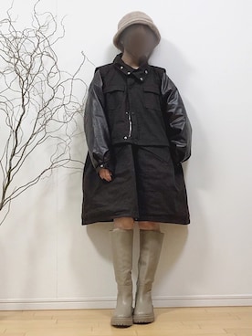 mikaさん（レディース・155cm）の冬コーディネート