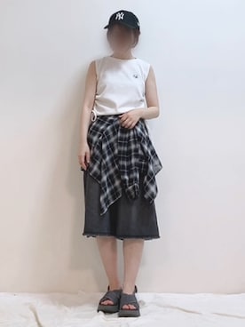 「アベイル」｜mikaさん（レディース・155cm）の夏コーディネート