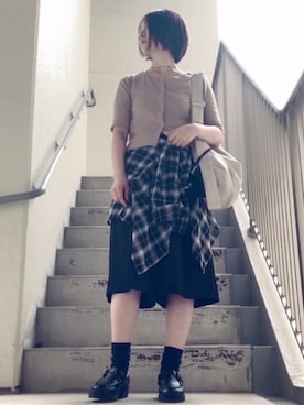 「アイテム（アンサンブル）」を使った、mikaさん（レディース・155cm）の秋コーディネート