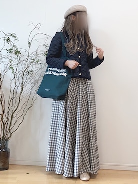 「ウィッグ」｜「アイテム（その他アウター）」を使った、mikaさん（レディース・155cm）の秋コーディネート