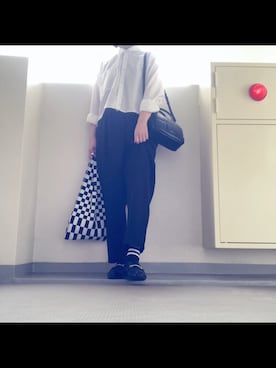 「WC（ダブル シー）のアイテム（バッグ）」を使った、mikaさん（レディース・155cm）の秋コーディネート