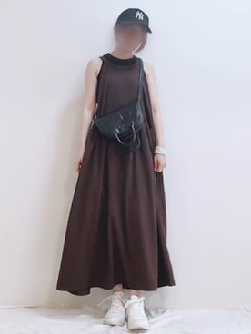 「しまむら（シマムラ）のアイテム」を使った、mikaさん（レディース・155cm）の夏コーディネート