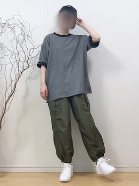 「息子コーデ」｜「アイテム（キャップ）」を使った、mikaさん（レディース・155cm）の夏コーディネート