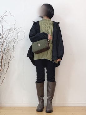 mikaさん（レディース・155cm）の冬コーディネート