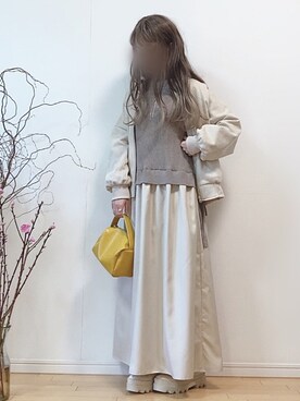 「アイテム（ウィッグ）」を使った、mikaさん（レディース・155cm）の冬コーディネート