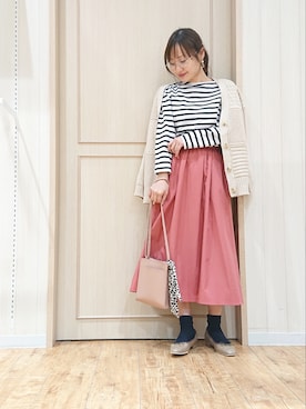 「DRESKIP（ドレスキップ）のアイテム（その他シューズ）」を使った、himiさん（レディース・160cm）の春コーディネート